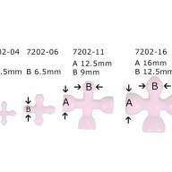 Соединительный элемент Х для скелетов 4, 6, 11 и 16 мм - Соединительный элемент Х для скелетов 4, 6, 11 и 16 мм