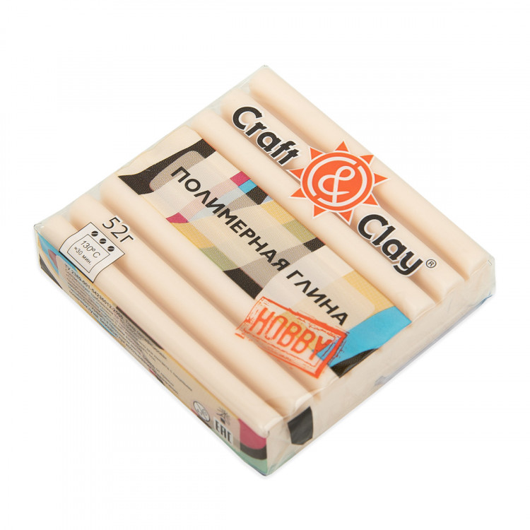 "Craft&Clay" полимерная глина для лепки кукол CCH кашемир 52 г 1703 ваниль "Craft&Clay" полимерная глина для лепки кукол CCH кашемир 52 г 1703 ваниль