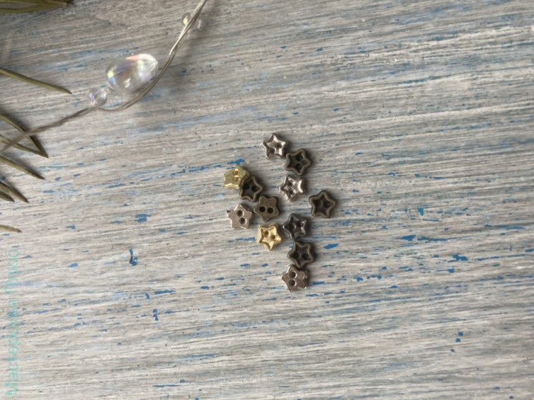 Металлические пуговицы-звездочки / Metallic buttons-stars