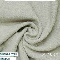 Вискоза кудрявая заваляная Китай 7 мм, оливково-серая - Вискоза кудрявая заваляная Китай 7 мм, оливково-серая