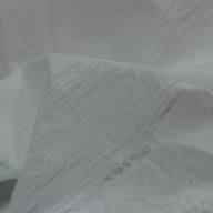 Белый хлопковый батист, эффект крэш  - Белый хлопковый батист, эффект крэш 