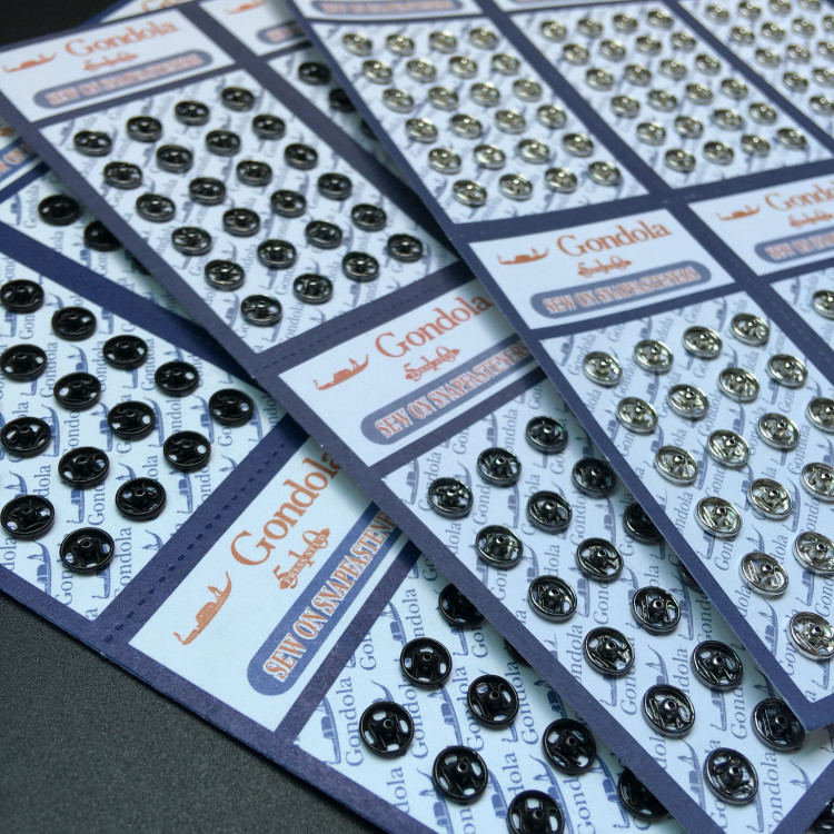 Металлические кнопки 5 мм 8 шт (бронза) 