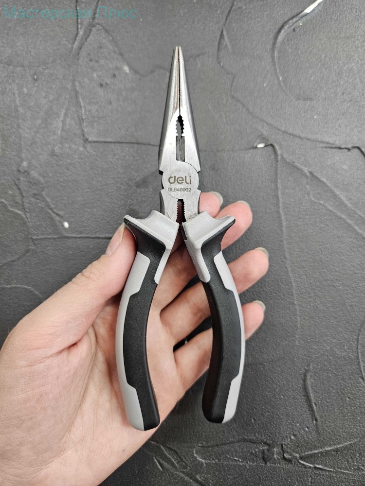 Тонкогубцы Deli для закручивания шплинтов 