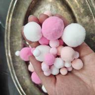 Помпончики разноцветные в ассортименте - Помпончики разноцветные в ассортименте