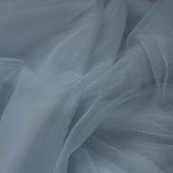 Тончайший фатин Италия, серо-голубой - Тончайший фатин Италия, серо-голубой